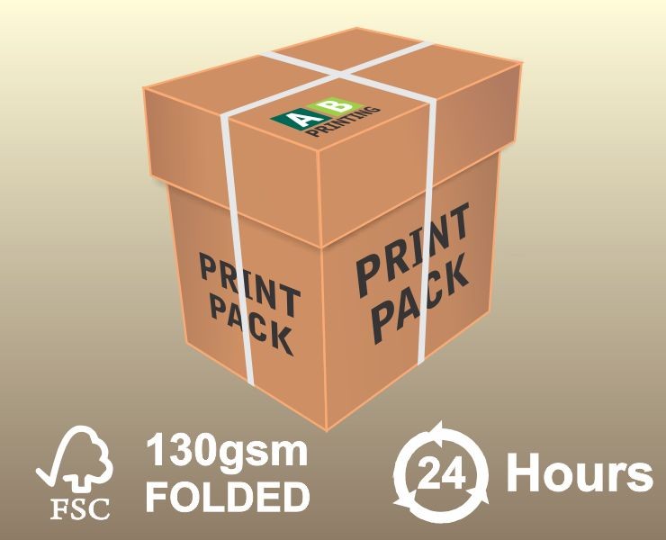 1000 A5 (210x148mm) 130gsm FSC®/PEFC® Next Day Folded Leaflets