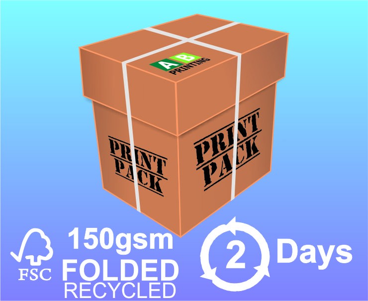 500 A3 (420x297mm) 150gsm FSC®/PEFC® Recycled Silk Folded Leaflets