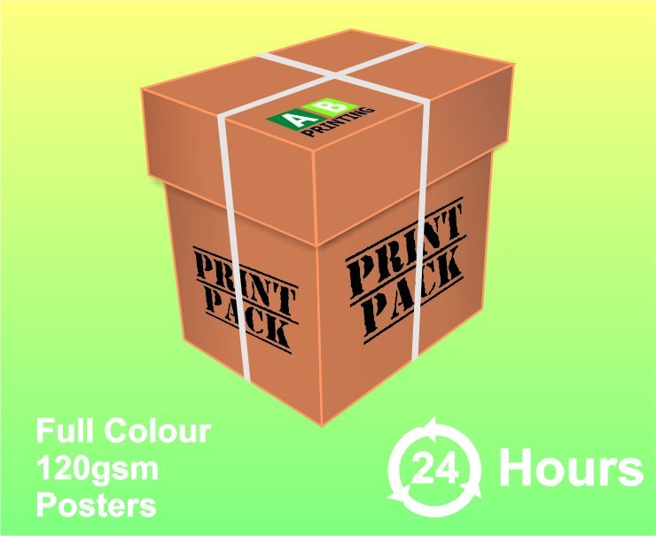 25 A3 (420x297mm) 120gsm Full Colour Posters