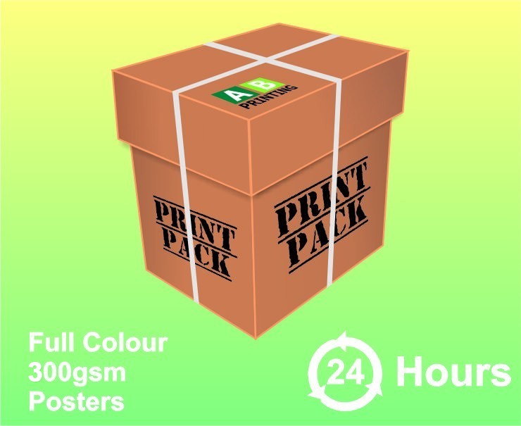 5 A4 (297x210mm) 300gsm Full Colour Posters